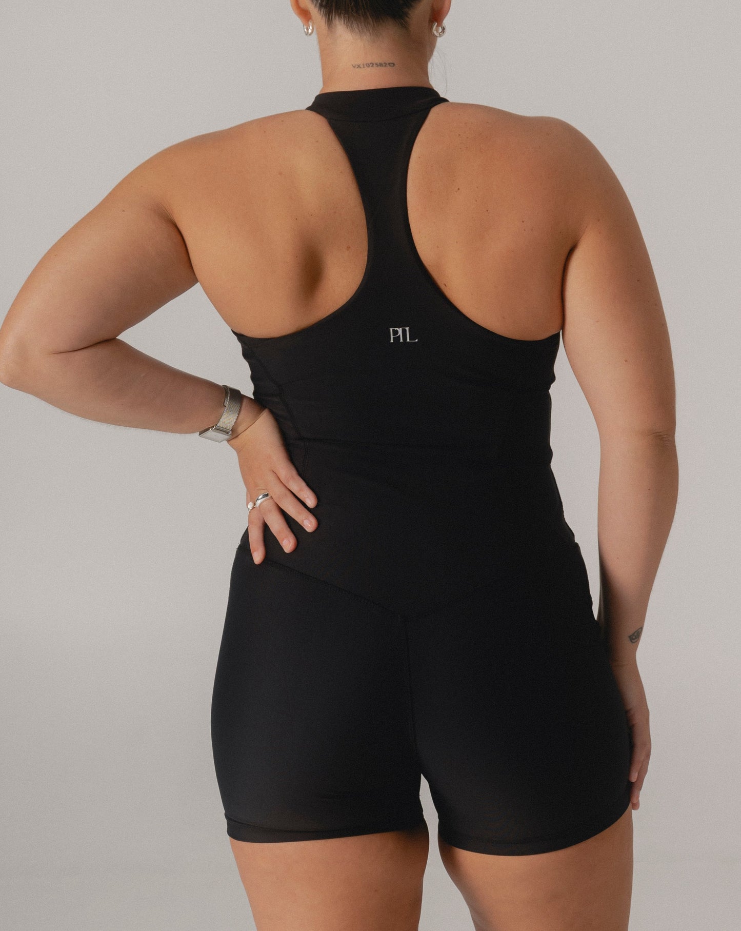 Racer back Zip Unitard